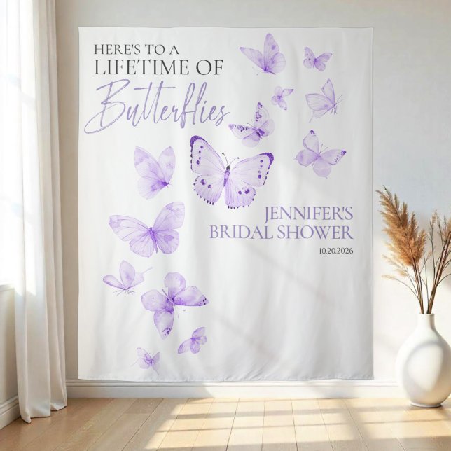 Tapiz Mariposas Lavender Bridal Shower Backups (Subido por el creador)