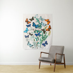 Tapiz Mariposas, orugas de William Forsell Kirby