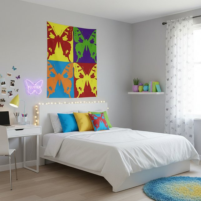 Tapiz mariposas pop art (Subido por el creador)