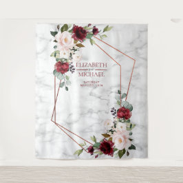 Tapiz Mármol de Borgoña Geométrica de Cobre