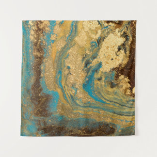 Tapiz Mármol dorado: textura de mármol azul.
