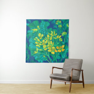 Tapiz Marsh Marigold Summer Wildflowers Pintura Floral
