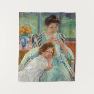 Tapiz Mary Cassatt - Joven Madre Cosiedo
