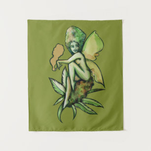 Tapiz Mary Jane Fairy Green GoddesToker
