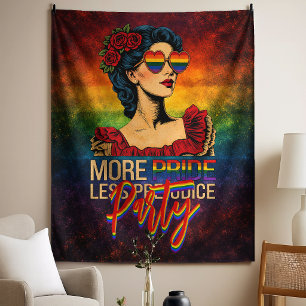 Tapiz Más Orgullo Menos Prejuicio Mes del Orgullo LGBTQ