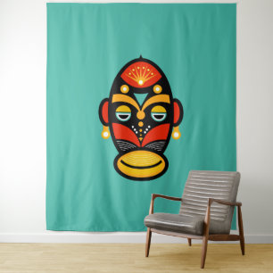 Tapiz Máscara rastafari africana