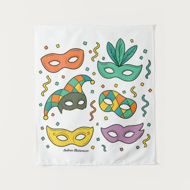 Tapiz Máscaras Voladoras (Anverso)