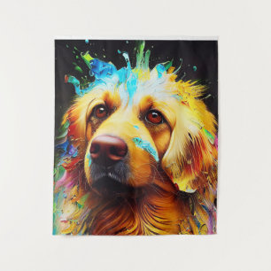 Tapiz Mascota de perro de la colección Golden Retriever