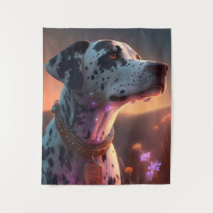 Tapiz Mascota de pintura en retrato animal de perro de D