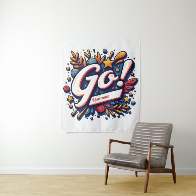 Tapiz Mascota del orgullo del equipo personalizado (In situ)