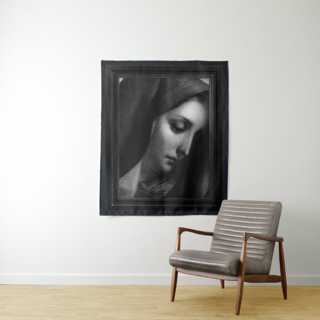 Tapiz Mater Dolorosa Engraving por Carlo Dolci (In situ)