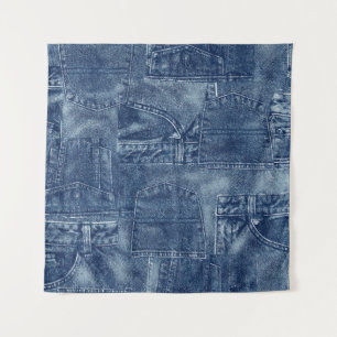 Tapiz Material de denim,