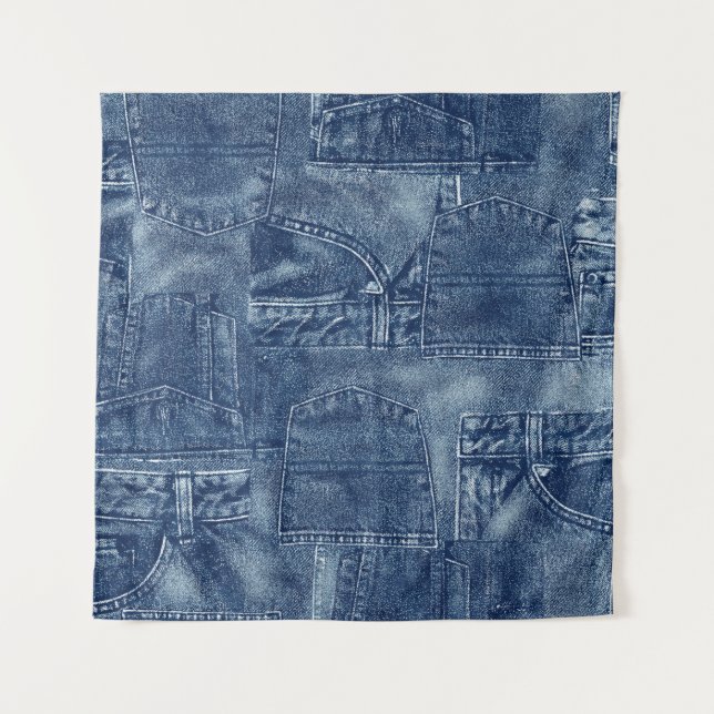 Tapiz Material de denim, (Anverso)