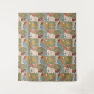 Tapiz Matisse Groovy floral Art Nouveau 1970s Boho