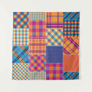 Tapiz Matraz textil: patrón vintage sin costuras.
