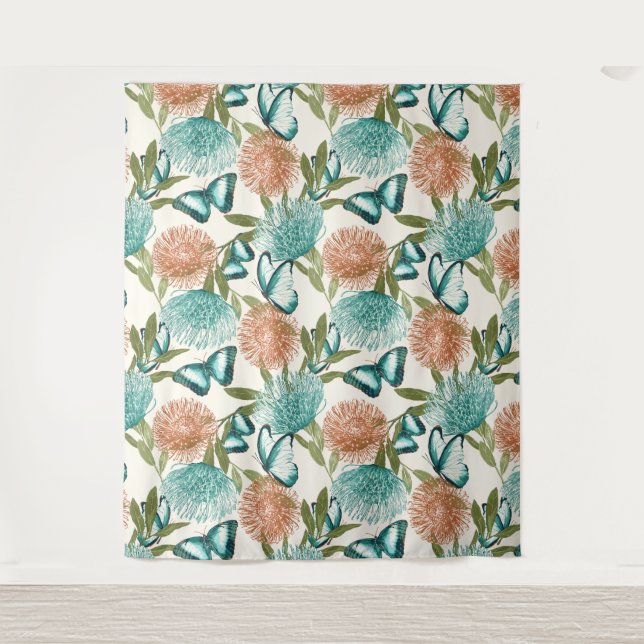 Tapiz Matrícula de mariposa (Anverso)