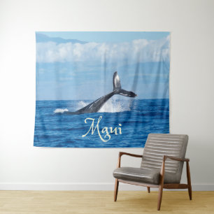 Tapiz Maui Hawaii Océano Cola de Ballena