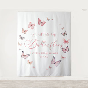 Tapiz Me Da Mariposas Suave Ducha Bridal Rosa