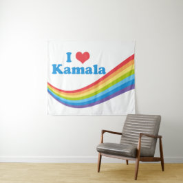 Tapiz Me encanta el arcoiris electoral lindo de Kamala