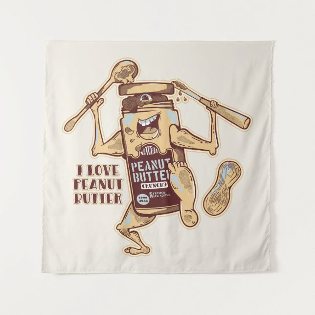 TAPIZ ME ENCANTA LA MANTEQUILLA DE PEANUT (Anverso)