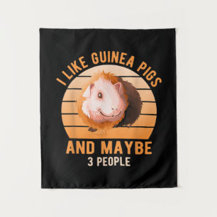 Tapiz Me Gusta La Rueda De Los Cerdos De Guinea Cavy Lov