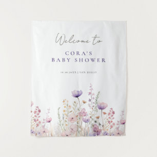 Tapiz Meadow Wildflower Field Baby Shower Woodland