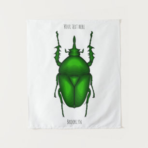 Tapiz Mecynorhina torquata personalizado ilustracion