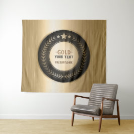 Tapiz MEDALLA Dorada #1 Campeón IMPRESIÓN PERSONALIZADA 