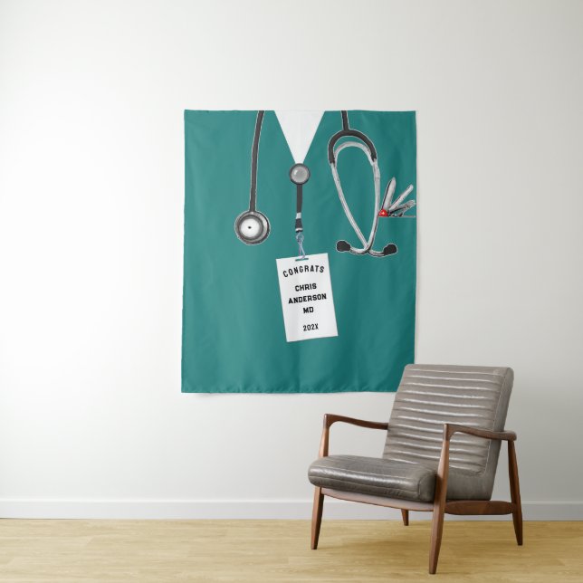 Tapiz Medical School Doctor Graduation Banner Tapestry (In situ)
