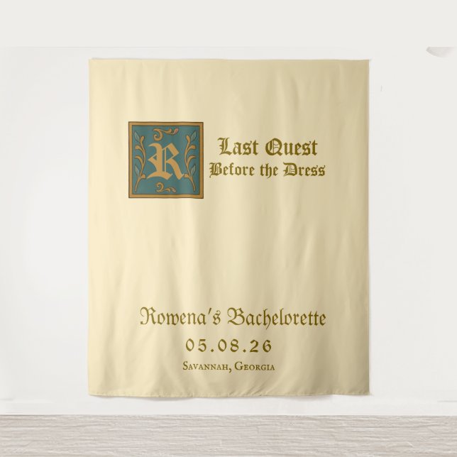 Tapiz Medieval Princesa “Última Quest Soltera (Anverso)
