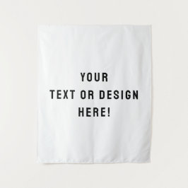 Tapiz medio personalizado - blanco y personalizado