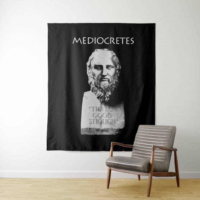 Tapiz Mediocretas (filósofo del mediocre) (In situ)