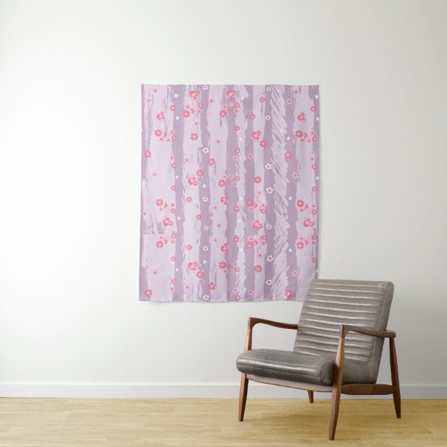 Tapiz Medium Tapestry (50" x 60") – Butterfly Garden (In situ)