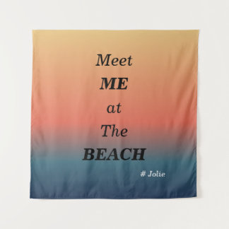 Tapiz Meet Me At The Beach Summer Beach Sunrise Color