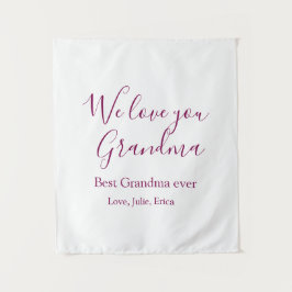 Tapiz mejor abuela jamás abuelos foto regalos clásicos