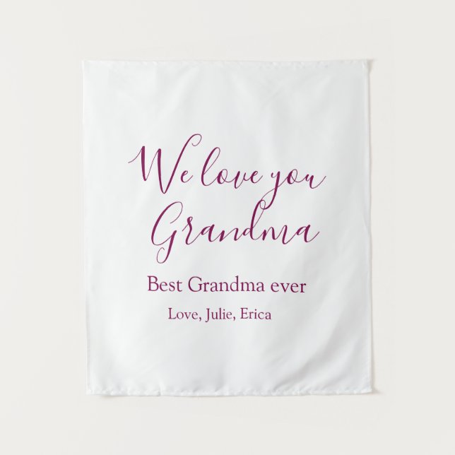 Tapiz mejor abuela jamás abuelos foto regalos clásicos (Anverso)