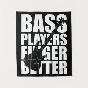 Tapiz Mejor dedos de los jugadores de Bass