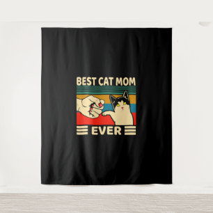 Tapiz Mejor Gato Mamá Jamás Mujeres Vintage