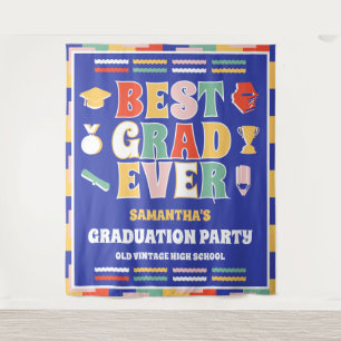 Tapiz Mejor graduado de todos los tiempos pancarta para