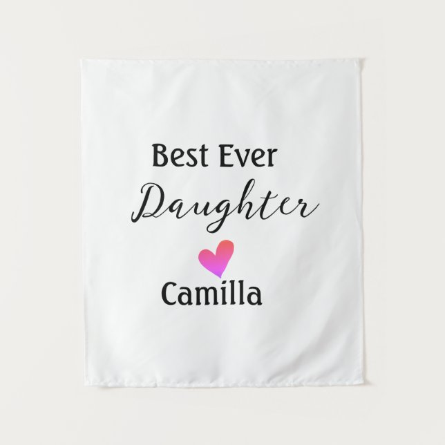 Tapiz Mejor hija que nunca añada el nombre papá hija mad (Anverso)
