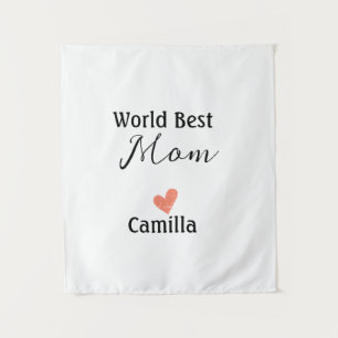 Tapiz Mejor mamá del mundo feliz día de la madre abuela