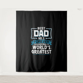Tapiz Mejor padre del mundo No.1