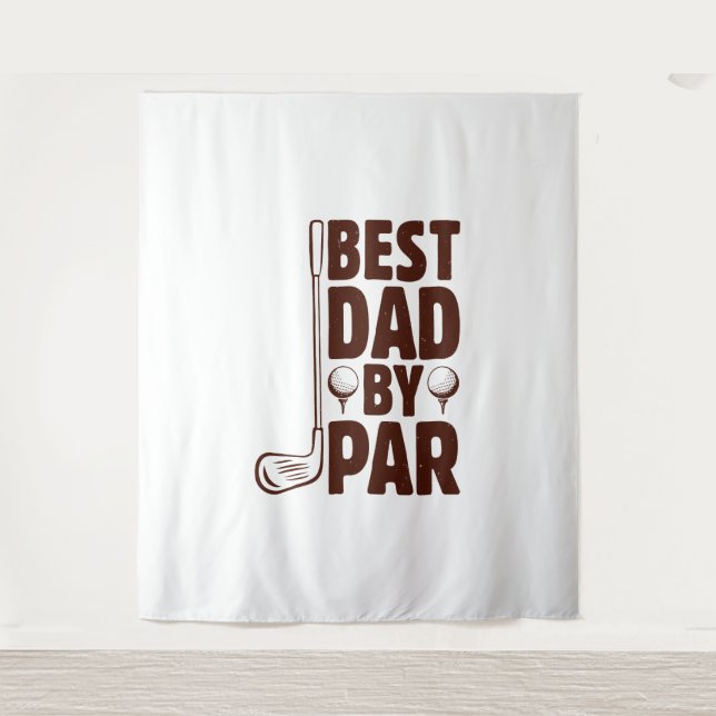 Tapiz Mejor Papá De Par Golf Dad (Anverso)