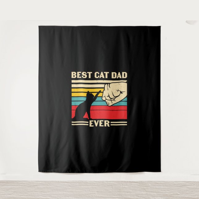 Tapiz Mejor Papá Gato (Anverso)