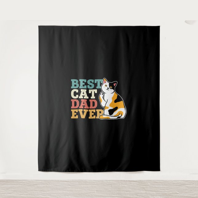 Tapiz Mejor Papá Gato (Anverso)