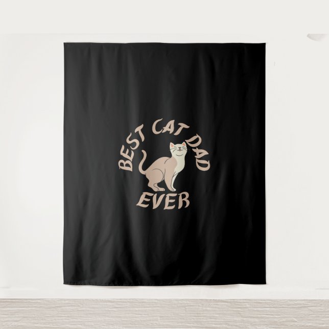 Tapiz Mejor Papá Gato, Padre Gato Enamorado (Anverso)