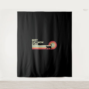 Tapiz Mejor retro vintage para gatos