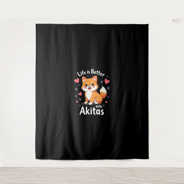 Tapiz Mejor vida con Akita Tank Top (Anverso)