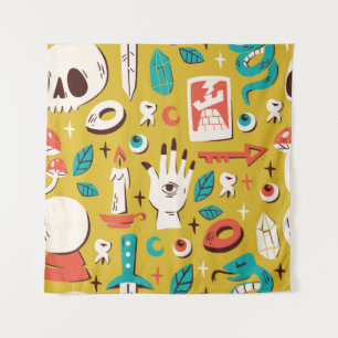 Tapiz Melange místico: elementos ocultos e inestables