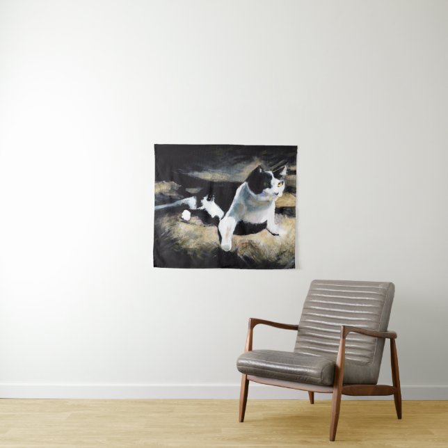 Tapiz Melvin el Bella Artes del gato (In situ (horizontal))